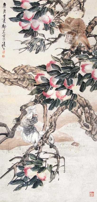 郑集宾 花鸟 立轴